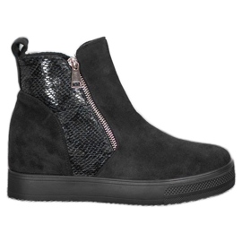 Bestelle Bottes À Motif Serpent le noir