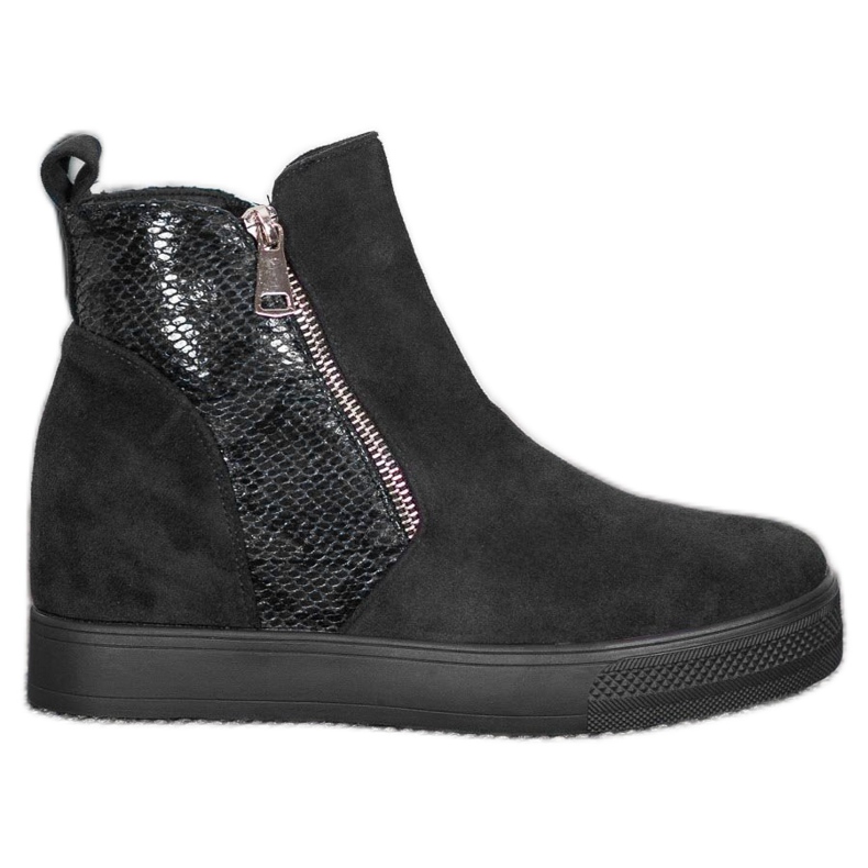 Bestelle Bottes À Motif Serpent le noir