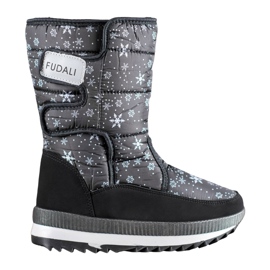 SHELOVET Bottes de neige velcro le noir
