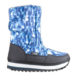 SHELOVET Bottes de neige avec application bleu