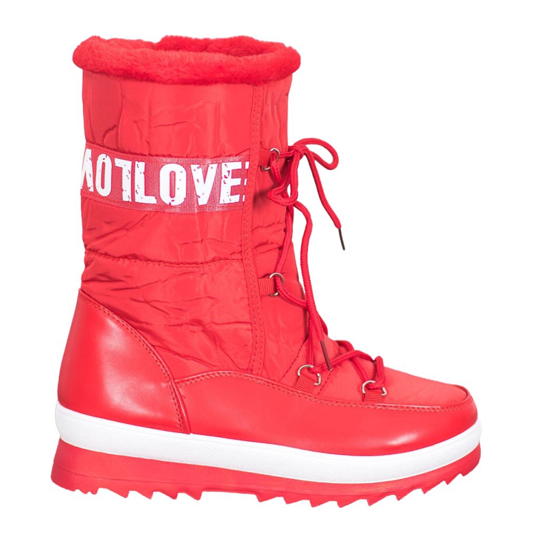 SHELOVET Aime les bottes de neige rouge SHELOVET Aime les bottes de neige rouge