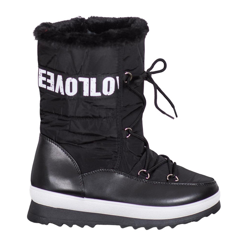 SHELOVET Aime les bottes de neige le noir SHELOVET Aime les bottes de neige le noir
