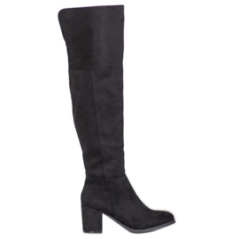 Clowse Bottes en daim noir