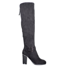 SDS Bottes élégantes avec boucle noir