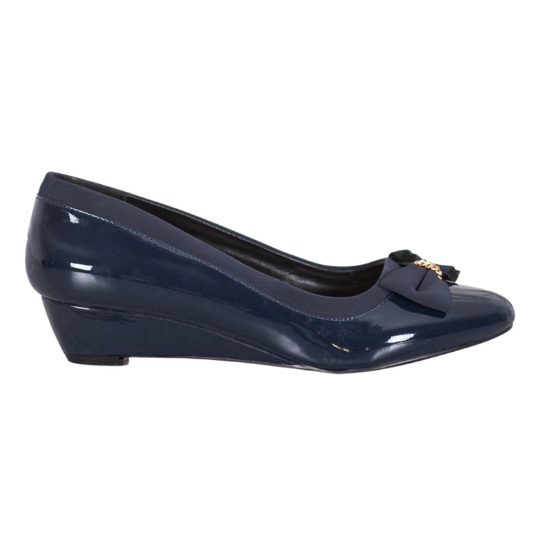 Sergio Leone Ballerine élégante sur compensée bleu