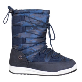 Small Swan Bottes de neige Moro bleu