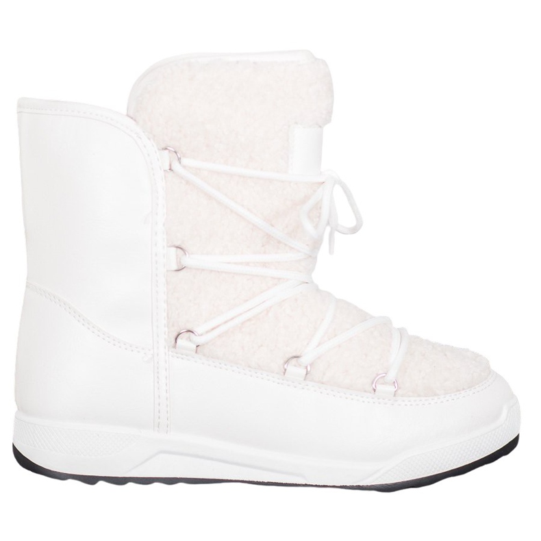 Small Swan Bottes d'hiver en peau de mouton blanche Small Swan Bottes d'hiver en peau de mouton blanche