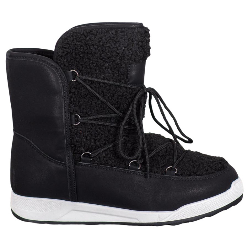 Small Swan Bottes d'hiver en peau de mouton le noir