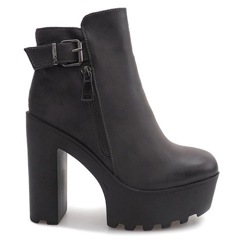 Bottes chaudes sur poteau 979-GA Gris Bottes chaudes sur poteau 979-GA Gris