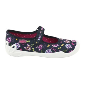 Chaussures pour enfants Befado 114Y359 bleu marine rose multicolore