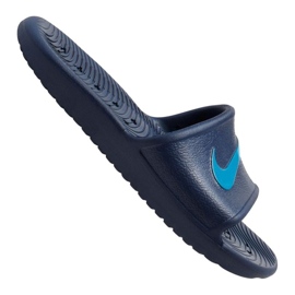 Claquettes Nike Kawa Shower GS / PS Jr BQ6831-402 bleu marine