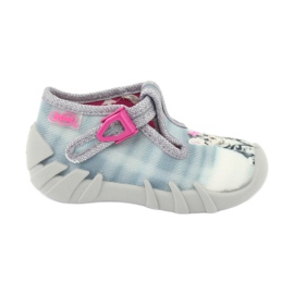 Befado chaton chaussures pour enfants 110P365 rose gris