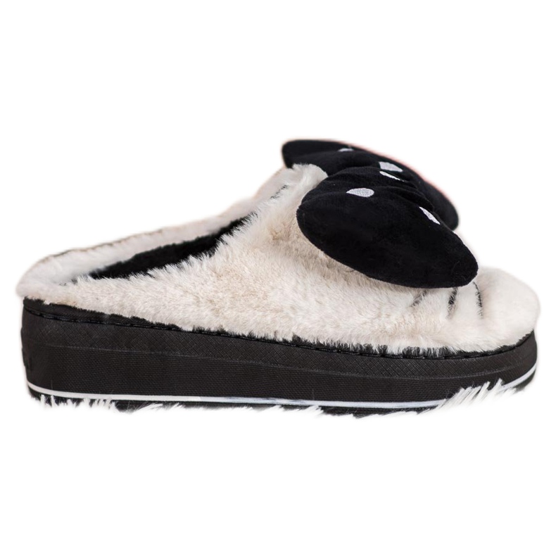 Seastar Pantoufles Sur La Plateforme blanche le noir