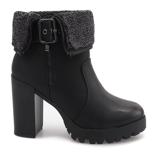 Bottines isolées A89619 Noir le noir