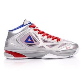 Chaussure de basket-ball Peak TP9 Quickness 2 E33323A M 62266-62270 gris argent