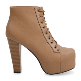 Bottines Unie À Talon 9502 Kaki