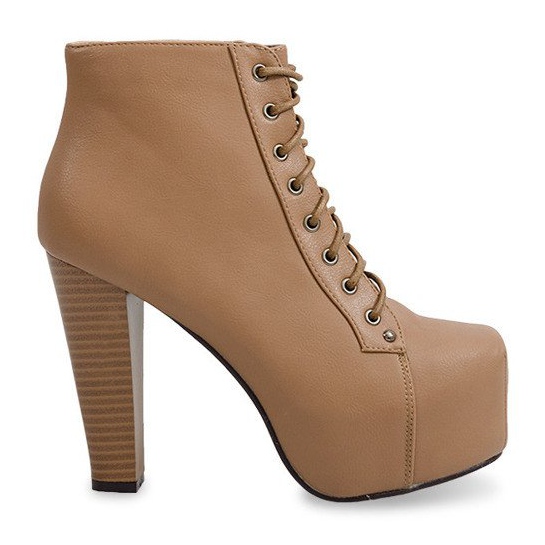Bottines Unie À Talon 9502 Kaki