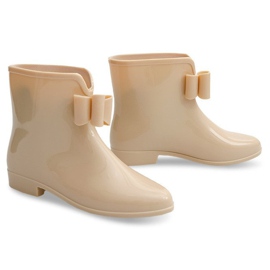 Bottines Wellington à nœud 502A Beige Bottines Wellington à nœud 502A Beige