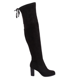 Bottines noires à talons PE161P Noir le noir