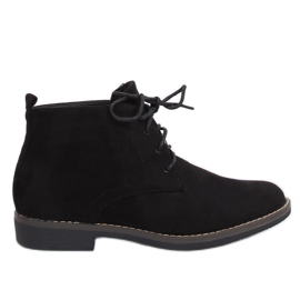 Bottines noires à lacets 8B977 Noir