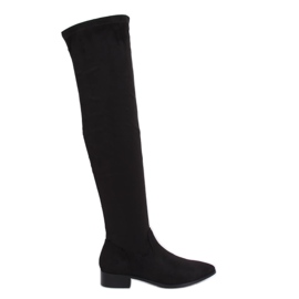 Cuissardes à talons plats noir RB34P Black Ii Genre le noir