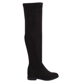 Cuissardes sur un compensé noir caché NS076P Noir le noir