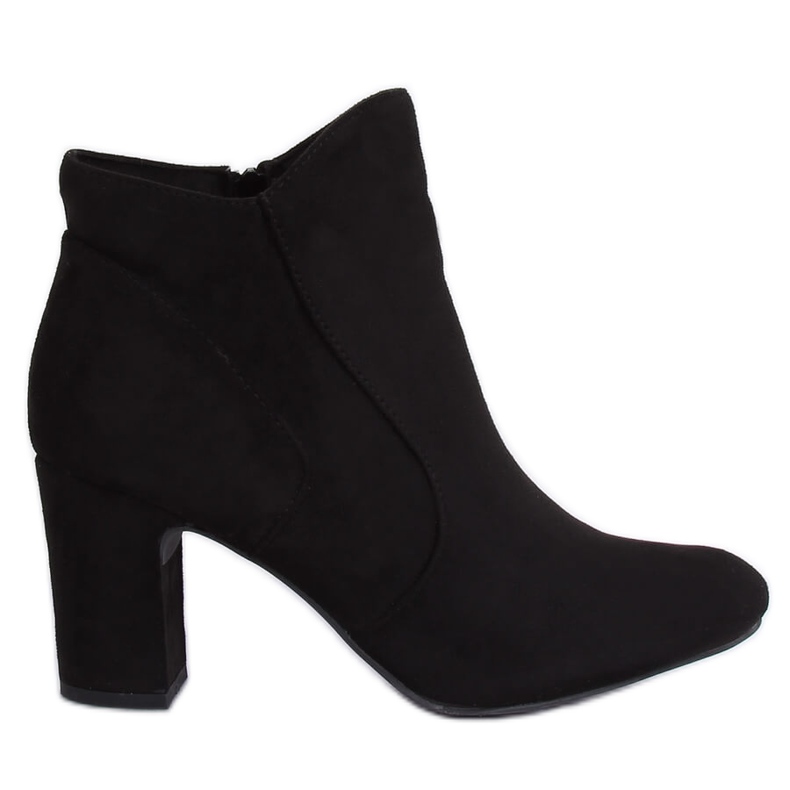Bottines noires à talons K1809810 Negro Ii Qualité le noir