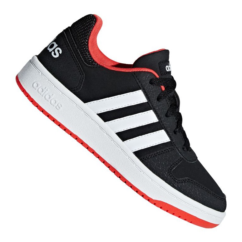 Chaussures adidas Hoops 2.0 Jr B76067 le noir rouge