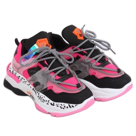 Baskets LA65P Fushia le noir rose multicolore