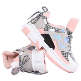 LA67P Baskets roses multicolore