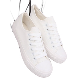 Baskets blanches pour femmes PQ-22 Blanc