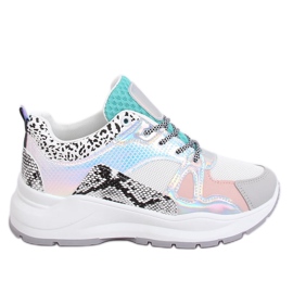 NB317P Chaussures de sport blanches multicolore