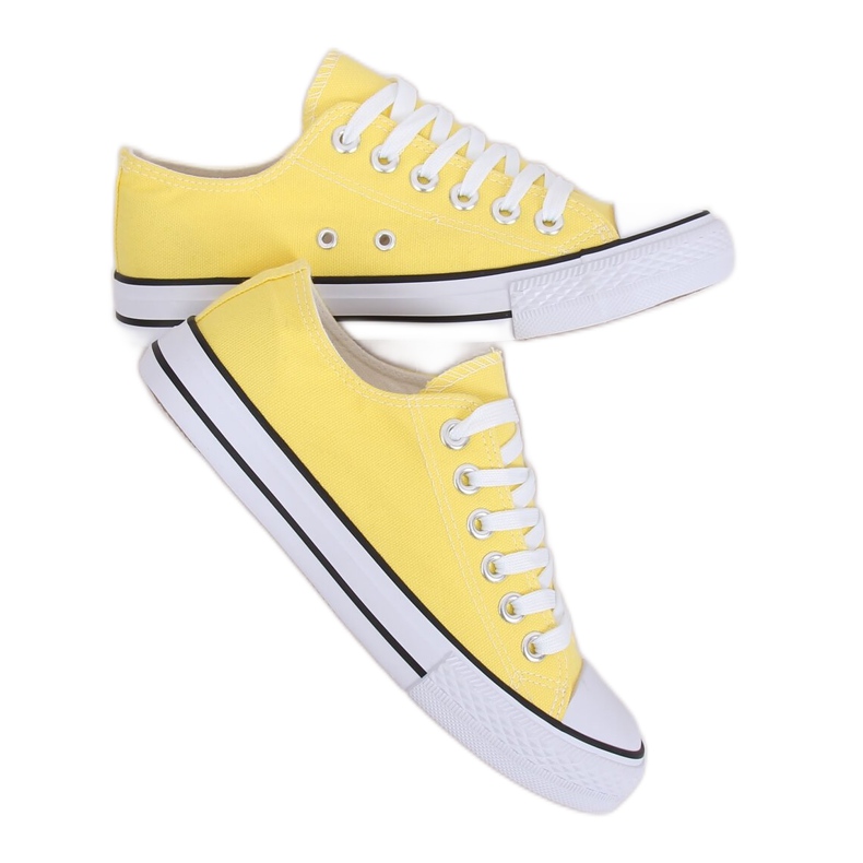 Baskets classiques jaunes pour femmes 7050Y Jaune