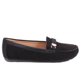 Mocassins femme noirs FM3024 Noir le noir