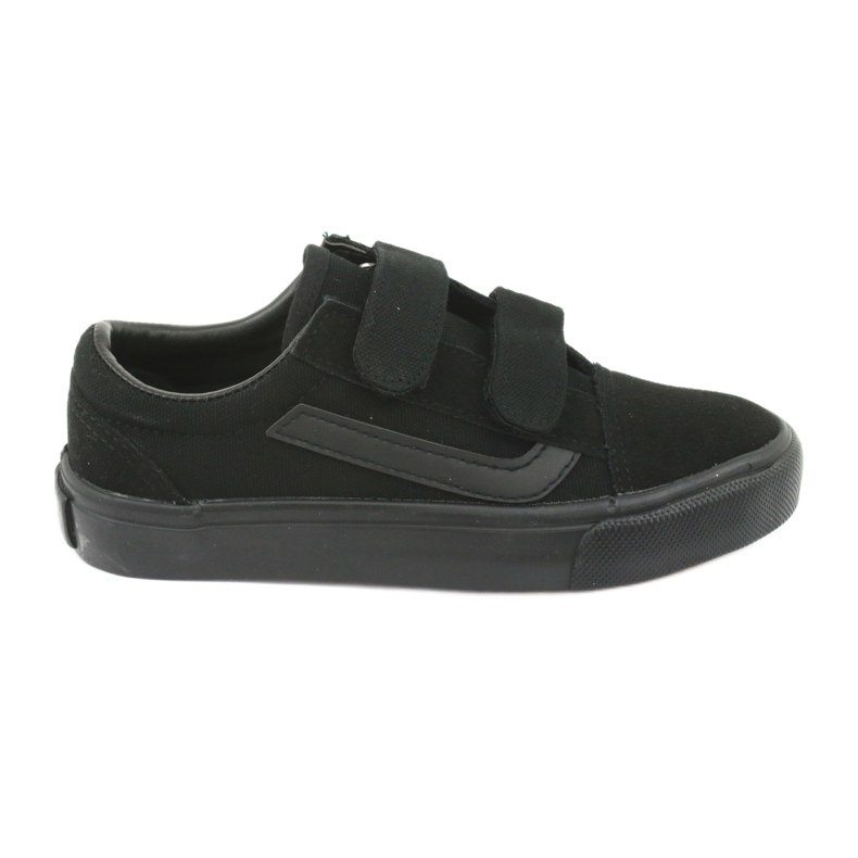 Baskets velcro AlaVans Atletico 18081 noir le noir