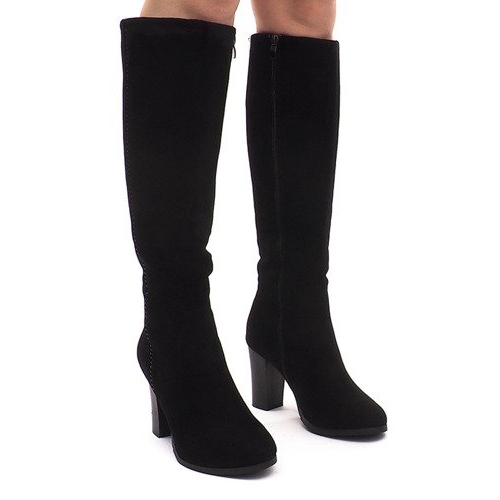 Bottines En Daim On A Bar KSL006 Noir le noir