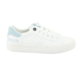 Baskets blanches BIG STAR 274482 bleu