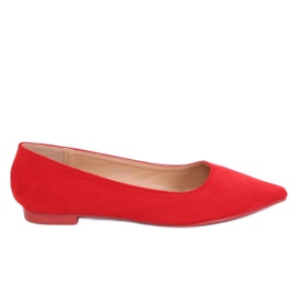 Ballerines pointues rouges A822 Rouge