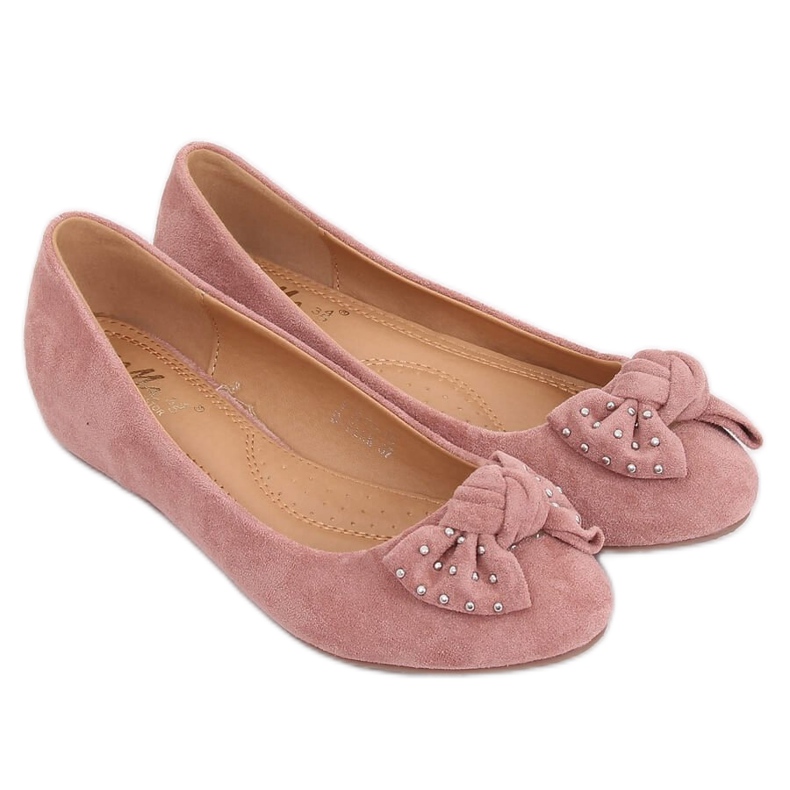 Ballerines compensées roses FM217-13 Rose
