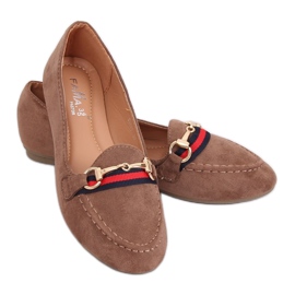 Mocassins femme beiges B2027 Kaki Mocassins femme beiges B2027 Kaki