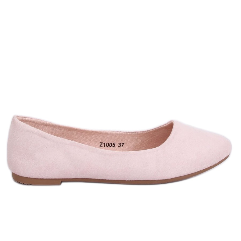 Ballerines lisses roses Z1005 Rose