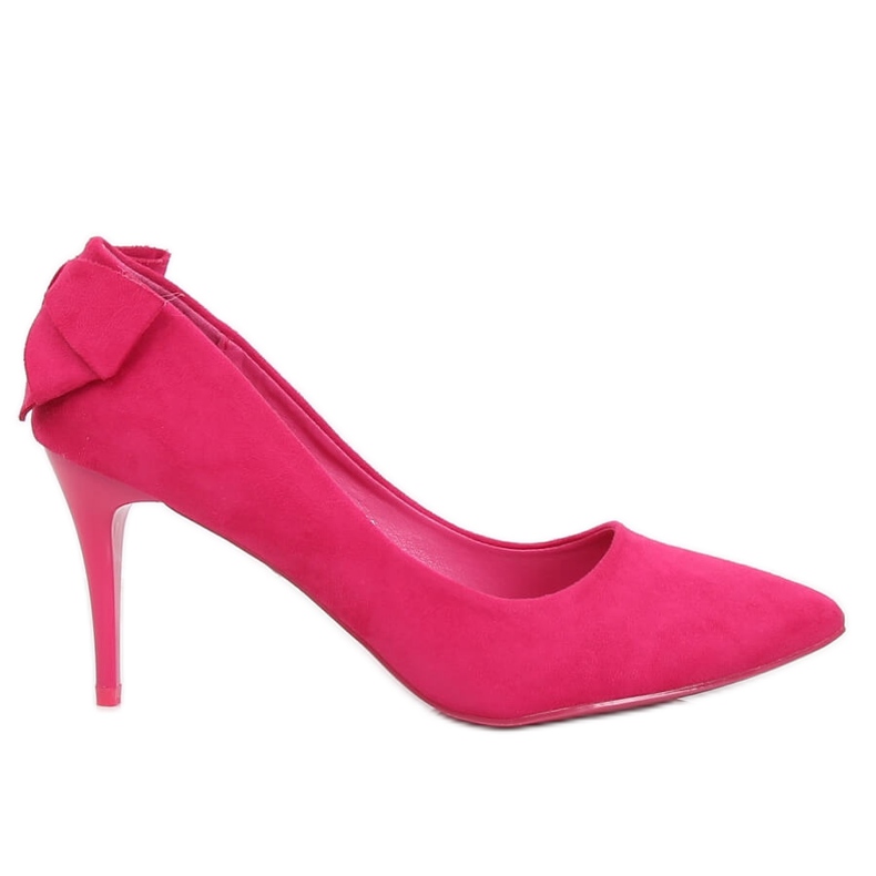 Escarpins sur une épingle avec un arc fuchsia NF-46 Fuchsia Ii Espèce rose