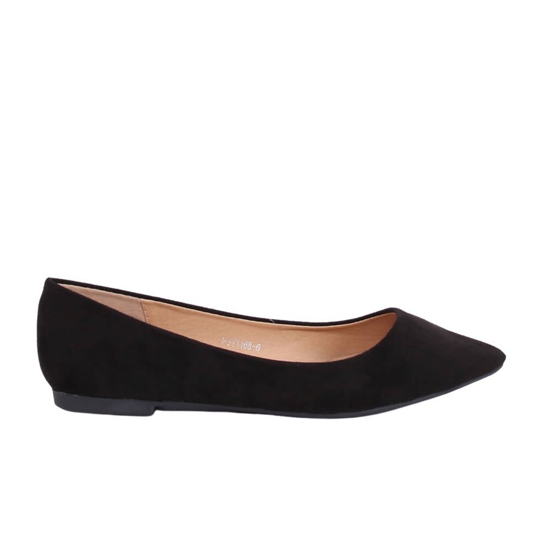 Ballerines noires pour femmes P3T1168-6 Noir le noir