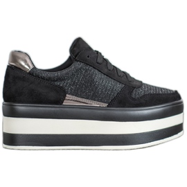 Seastar Baskets sur la plate-forme le noir gris