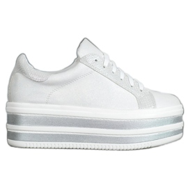 Seastar Baskets sur la plateforme de mode blanc