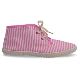 Bottes Semelle De Paille Baskets 2607 Rose