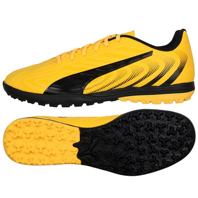 Chaussures de foot Puma One 20.4 Tt Jr 105842 01 jaune jaune
