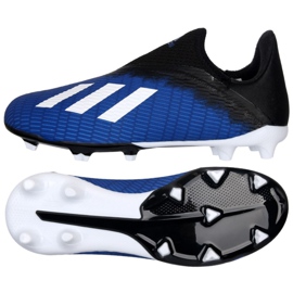 Chaussures de foot Adidas X 19.3 Ll Fg Jr EG9840 noir noir