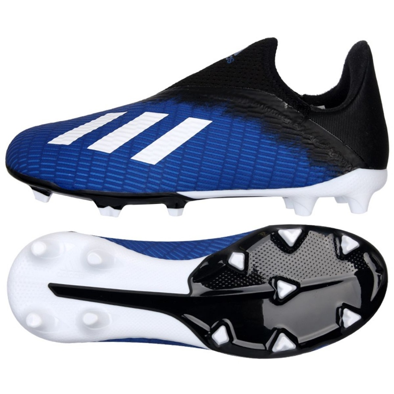 Chaussures de foot Adidas X 19.3 Ll Fg Jr EG9840 le noir le noir Chaussures de foot Adidas X 19.3 Ll Fg Jr EG9840 le noir le noir