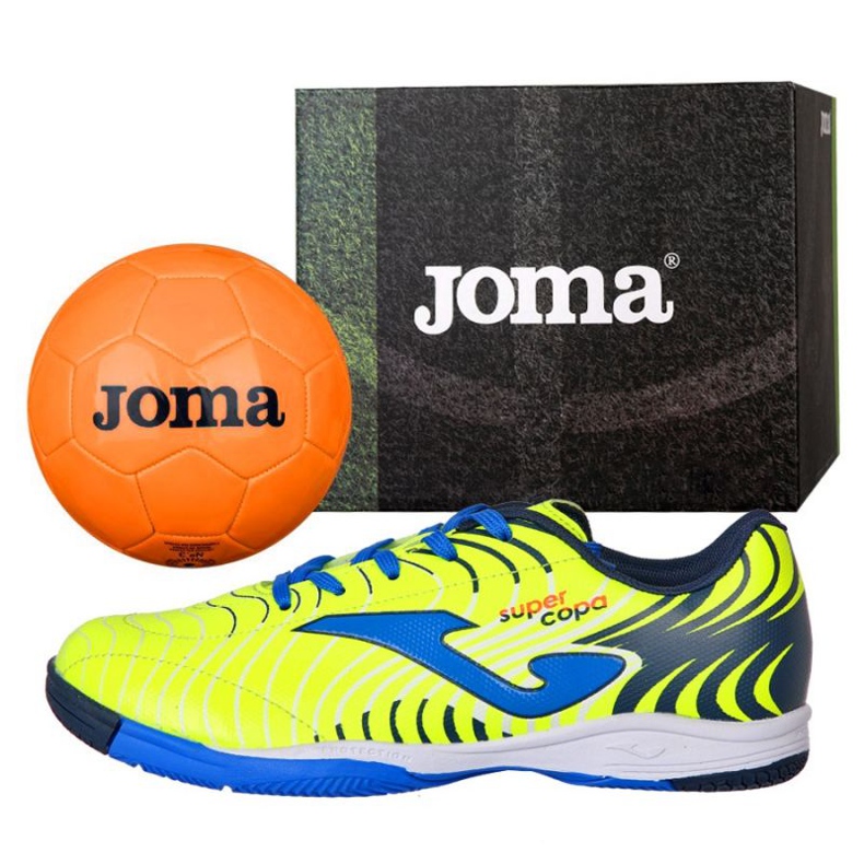 Chaussures d'intérieur Joma Super Copa Jr 2011 In Jr SCJS.2011.IN jaune jaunes